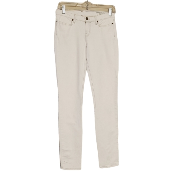 All Saints Spitalfields | Women's Ivory Skinny Jeans With Ankle Zipper (Size 25) - Picture 1 of 11